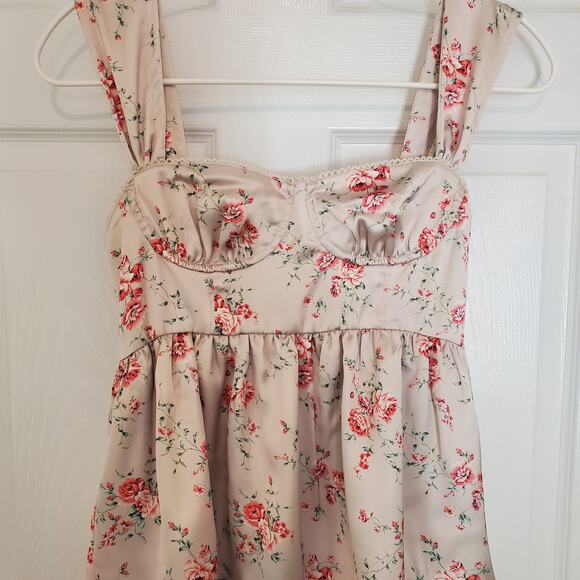 WeWoreWhat Corset High Low Maxi Dress Dainty Floral Size 0 - Picture 7 of 14